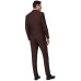 Van Heusen Men's Cotton Blend Maroon Three Piece Suit Business Pants Set (VDSUESKFQ99631 44)