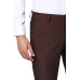 Van Heusen Men's Cotton Blend Maroon Three Piece Suit Business Pants Set (VDSUESKFQ99631 44)