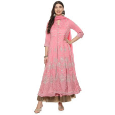BIBA Women Cotton Blend Embroidered Suit Set BIBA Women Cotton Blend Embroidered Suit Set