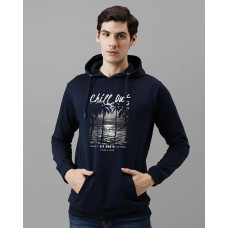 ADRO Hoodies for Men | Printed Hoodie for Men | Cotton Hoodie | Mens Hoodies | Sweatshirt for Men | Hooded Hoodie (Navy Blue)