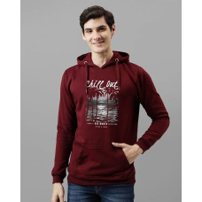 ADRO Hoodies for Men | Printed Hoodie for Men | Cotton Hoodie | Mens Hoodies | Sweatshirt for Men | Hooded Hoodie (Maroon)