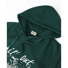 ADRO Hoodies for Men | Printed Hoodie for Men | Cotton Hoodie | Mens Hoodies | Sweatshirt for Men | Hooded Hoodie (Green)