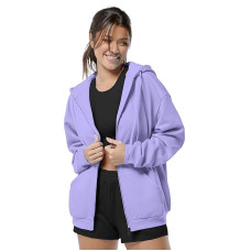 FUNKY MONKEY - Women's Cute Hoodies Teen Girl Winter Jacket Sweatshirts Casual Drawstring Clothes Zip Up Hoodie with Pocket (Purple)